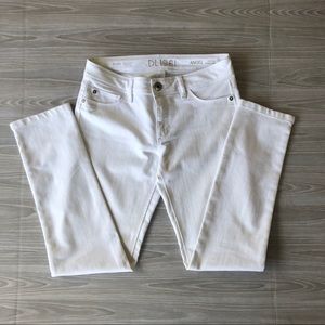 DL1961 Angel Midrise Skinny Ankle Jeans in Milk 27